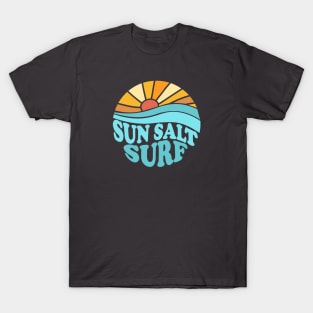 Sun Salt Surf Retro Beach T-Shirt